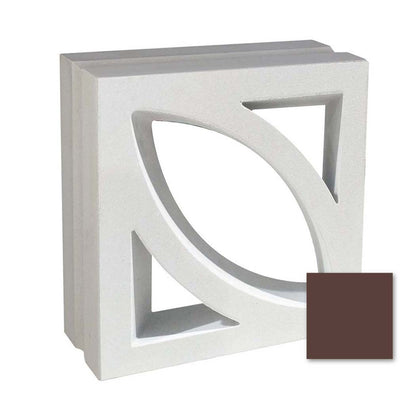Large Beveled, Extra Sample by New York Cement Tile shown with white geometric cut-outs and a brown swatch bottom right.