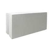 The Large Half Windy Ninety by New York Cement Tile is a white rectangular block with smooth surfaces on a white background.