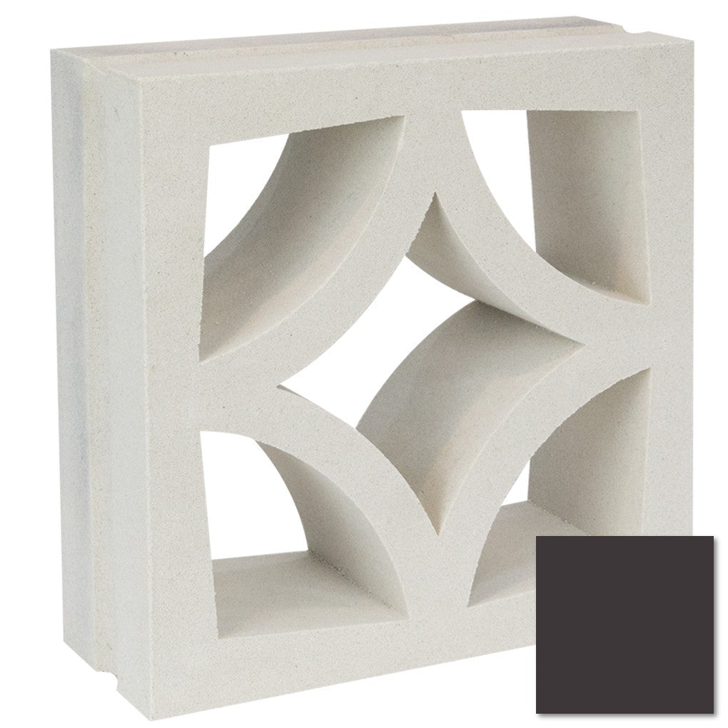 The Large Malta, Extra Sample by New York Cement Tile is a mid-century concrete breeze block ideal for stylish partitions.