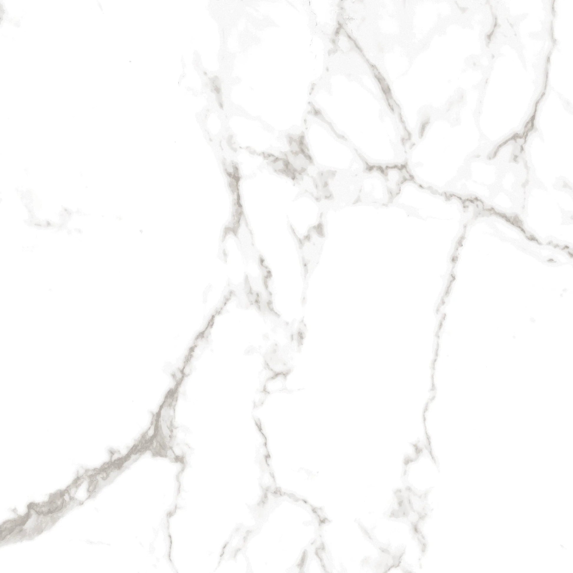 The Mila - Sample by New York Cement Tile features a white marble look with light gray veining for modern, natural elegance.