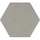 NH23-2207, Extra Sample by New York Cement Tile: hexagonal solid light gray tile with a smooth texture.