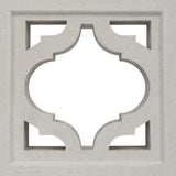 The Myko breeze block by New York Cement Tile features a quatrefoil cutout—ideal for mid-century modern partitions.