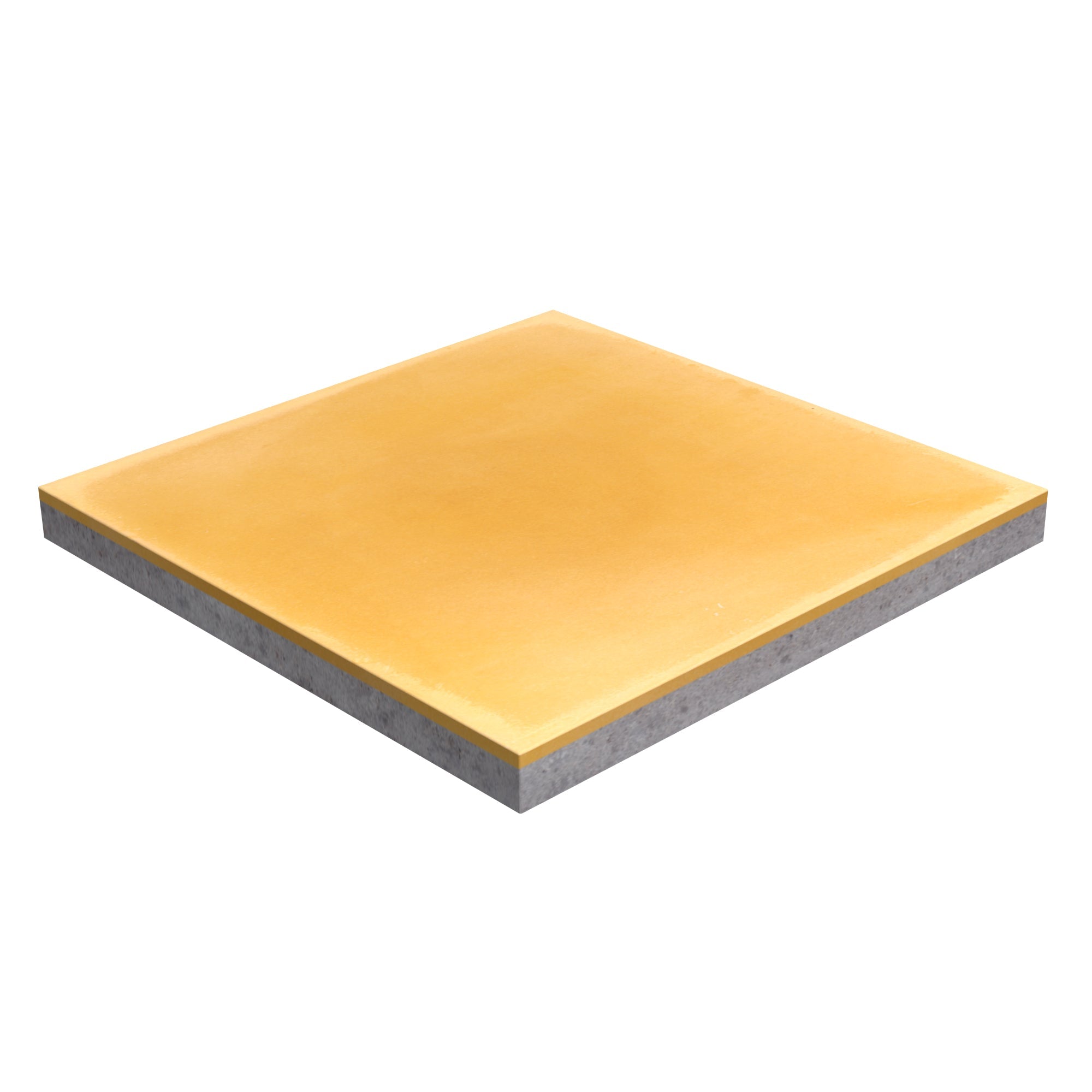 A square slice of 7710-Solid, Sample by New York Cement Tile, shown from an angle on a white background.