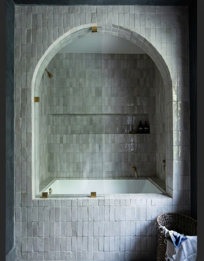 Pearl Grey Zellige Tile 2x6
