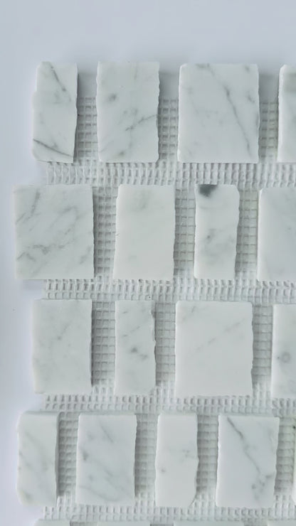 Scarpa I Carrara Mosaic Marble Mesh, Sample