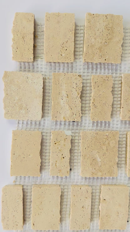 Scarpa I Travertine Mosaic Marble Mesh