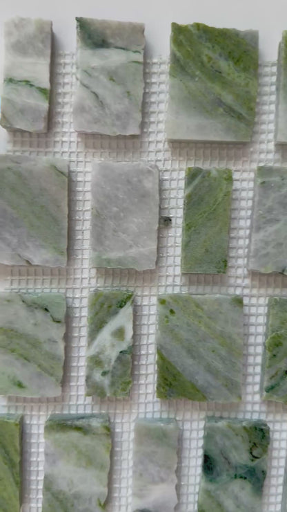 Scarpa I Green Vibes Rough Cut Mosaic Marble Mesh, Sample