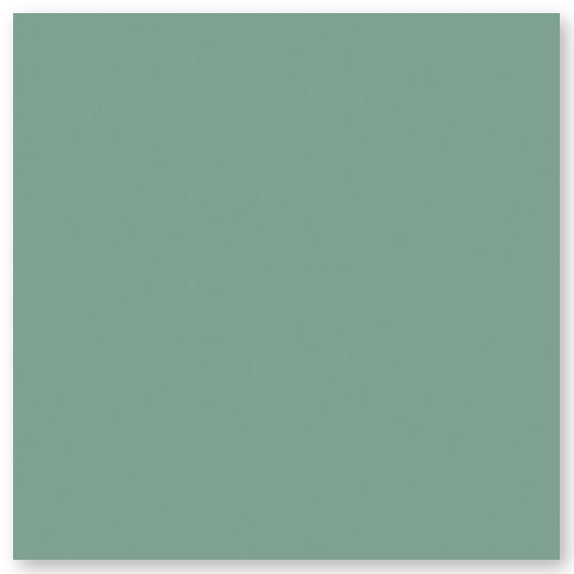 Solid muted green square with a slight texture, displayed against a white background with a subtle shadow effect.