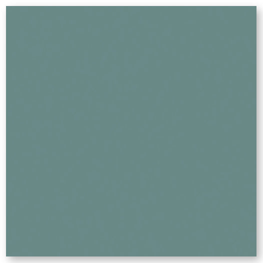 A solid square of muted teal color with a slight texture and soft shadow along the bottom and right edges.