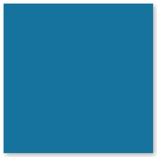 A solid square of blue color with a slight shadow around the edges on a white background.