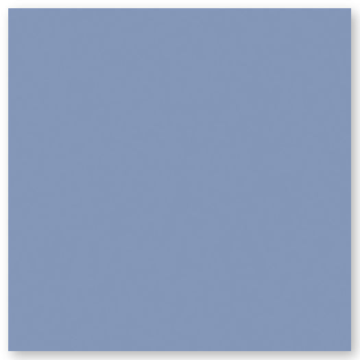 A plain, solid square with a muted blue-gray color and a slight shadow along the edges.