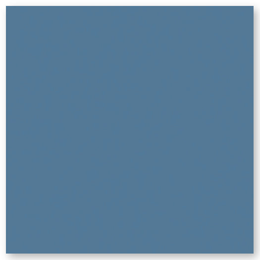 A solid medium blue square with no patterns or textures, set against a white background.