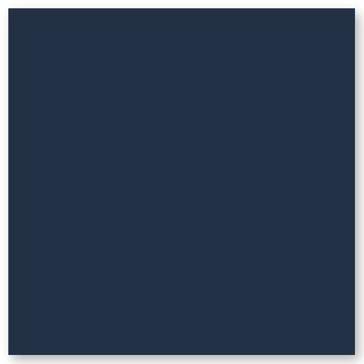 A solid dark blue-gray square with a slight shadow on a white background.