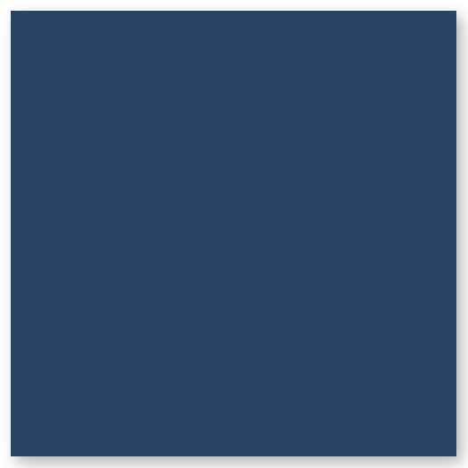 A solid square filled with a dark blue color, shown against a light background.