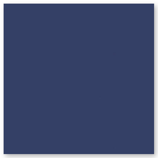 A square with a solid slate blue color and a slight shadow along the edges.