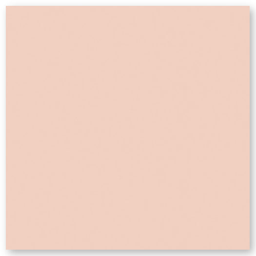 A plain, solid light peach-colored square with a subtle shadow along the right and lower edges.