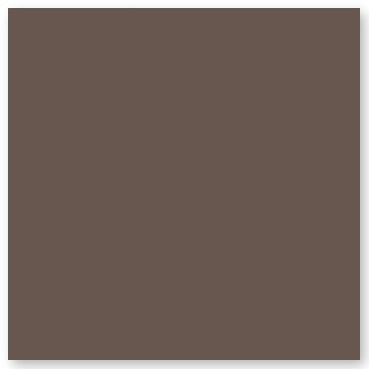 A solid square with a medium brown color and a slight shadowed border on a white background.