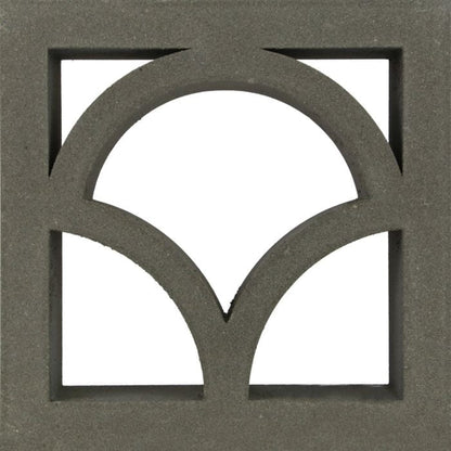 The Seychelles Extra Sample by New York Cement Tile features intersecting arches in a square frame for a bold geometric look.
