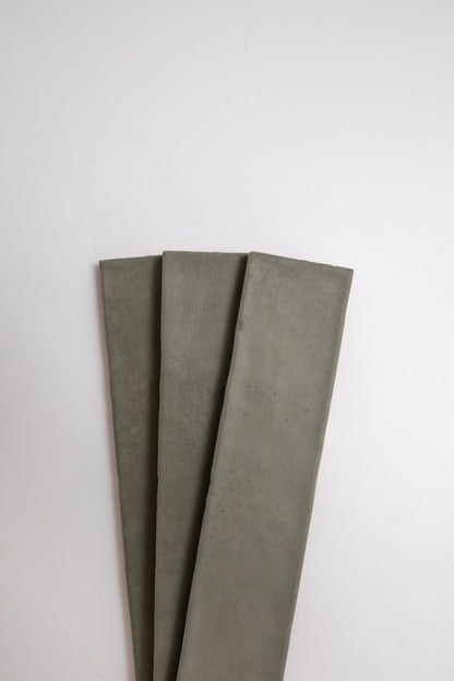 Three Skye Green sample sheets by Cottage Ivy are arranged side by side on a plain white background.