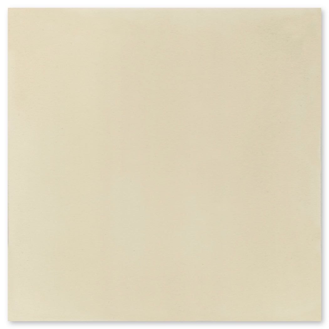 A blank sheet of off-white 1103-Solid 4X4, Extra Sample by New York Cement Tile with a smooth, handcrafted tile texture.