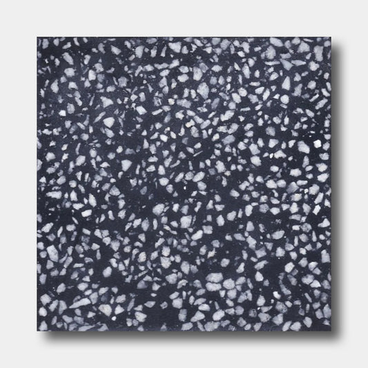 Terrazzo 8X8 - Solid Black