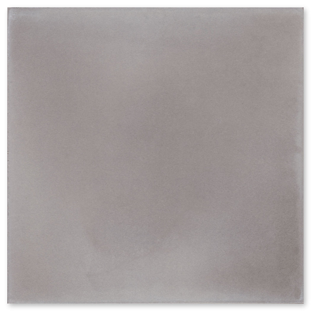A smooth, light gray sheet—like eco-friendly tiles—with subtle shading, New York Cement Tile 2201-Solid 4X4, Extra Sample.