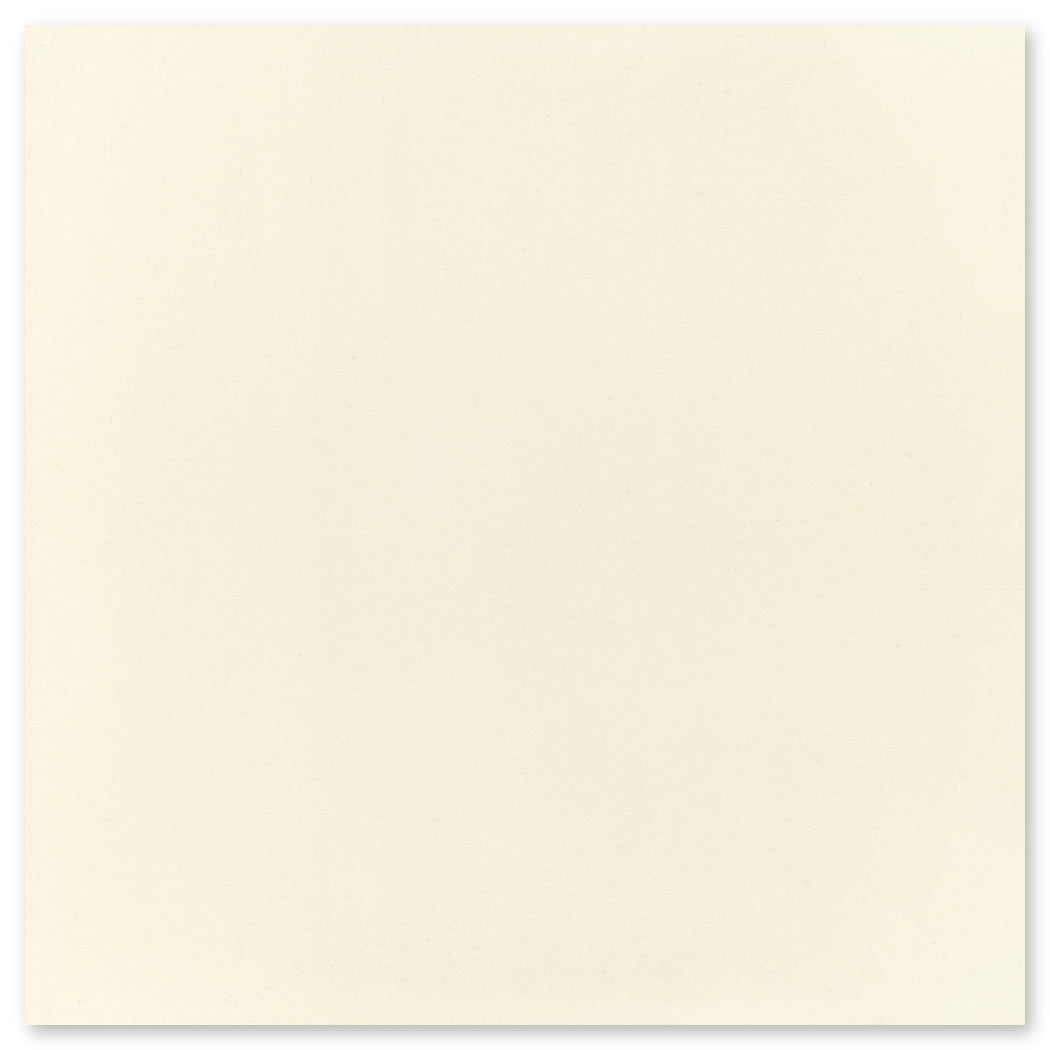A smooth, off-white 4x4 sample from New York Cement Tile, 1110-Solid—simple elegance reminiscent of handcrafted tiles.