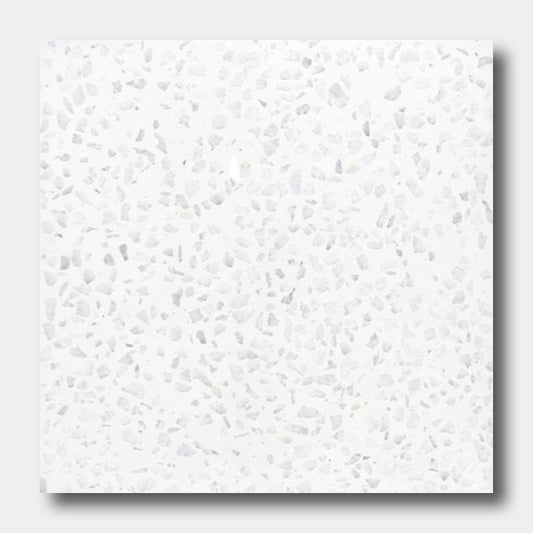 Terrazzo 8x8- Solid White