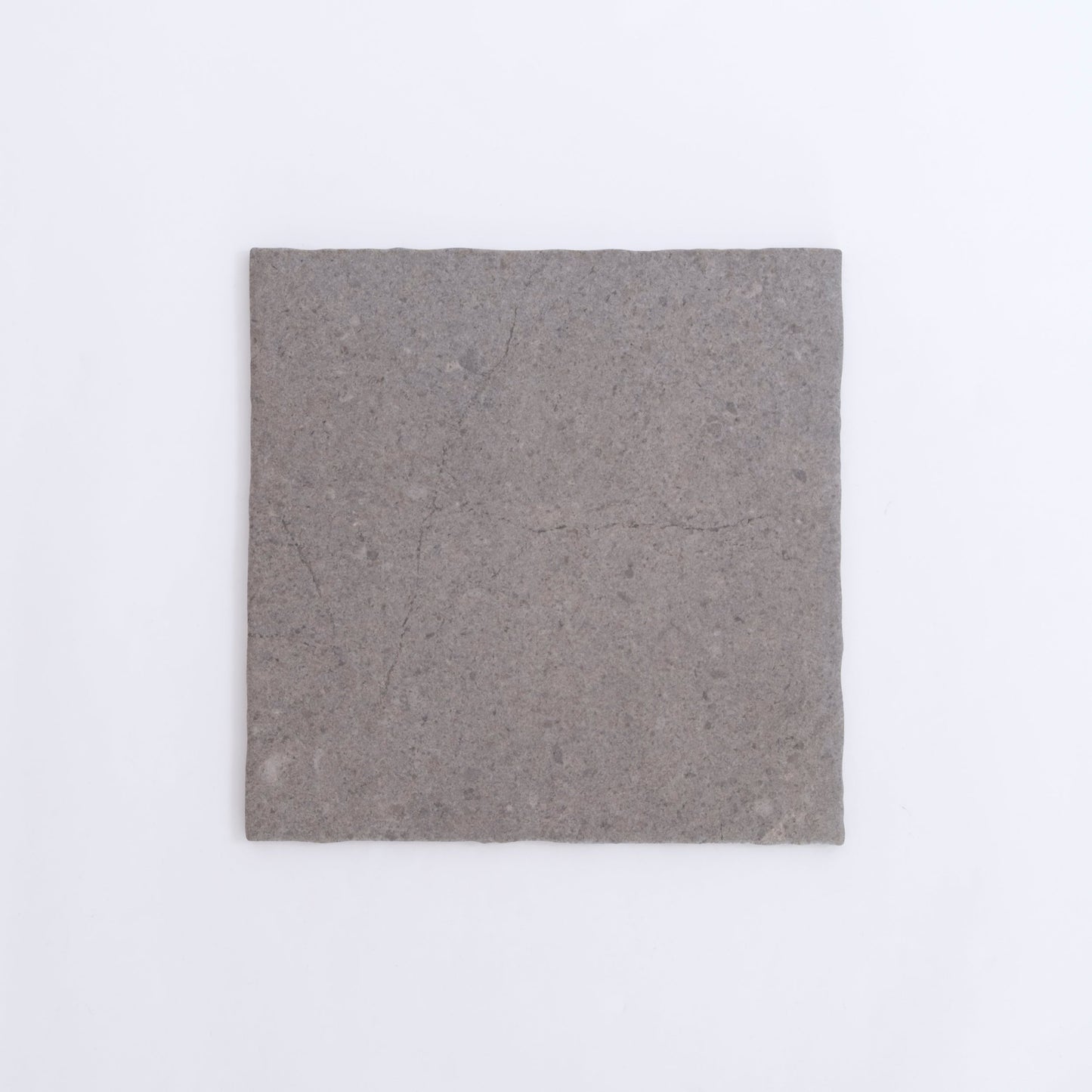 A single Toba Basilica R11 gray tile by New York Cement Tile, placed vertically on a plain white background.