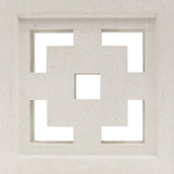 The Tong Sample by New York Cement Tile is a square beige geometric tile, ideal for mid-century modern partitions.
