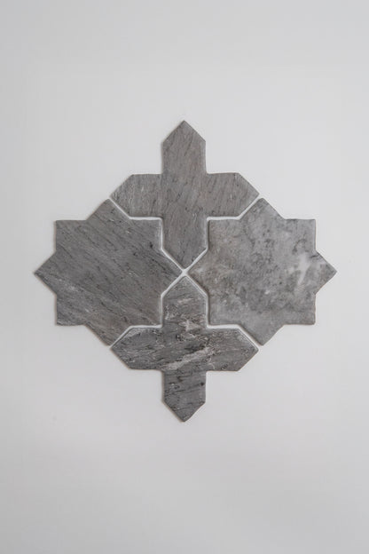 Tosca Bardiglio Cross-Star tile