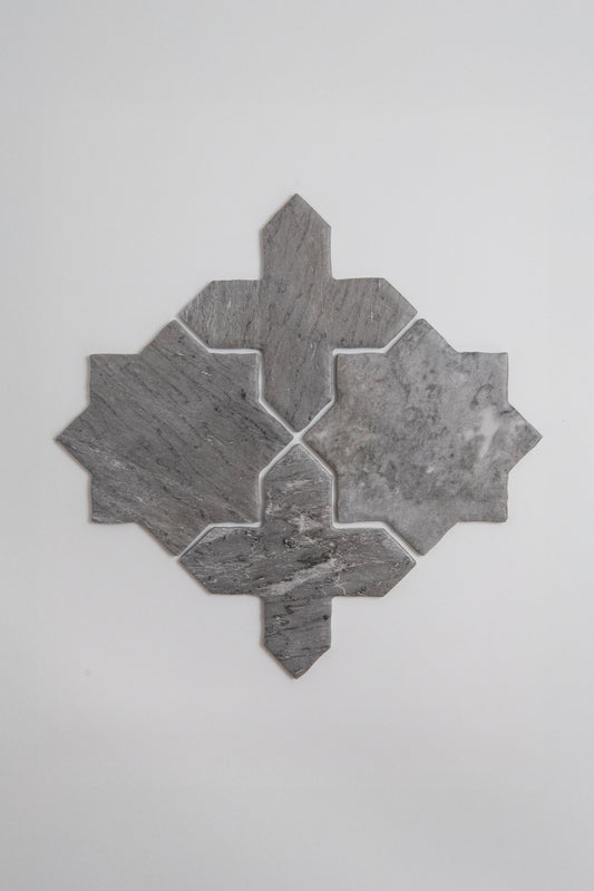 Tosca Bardiglio Cross-Star tile