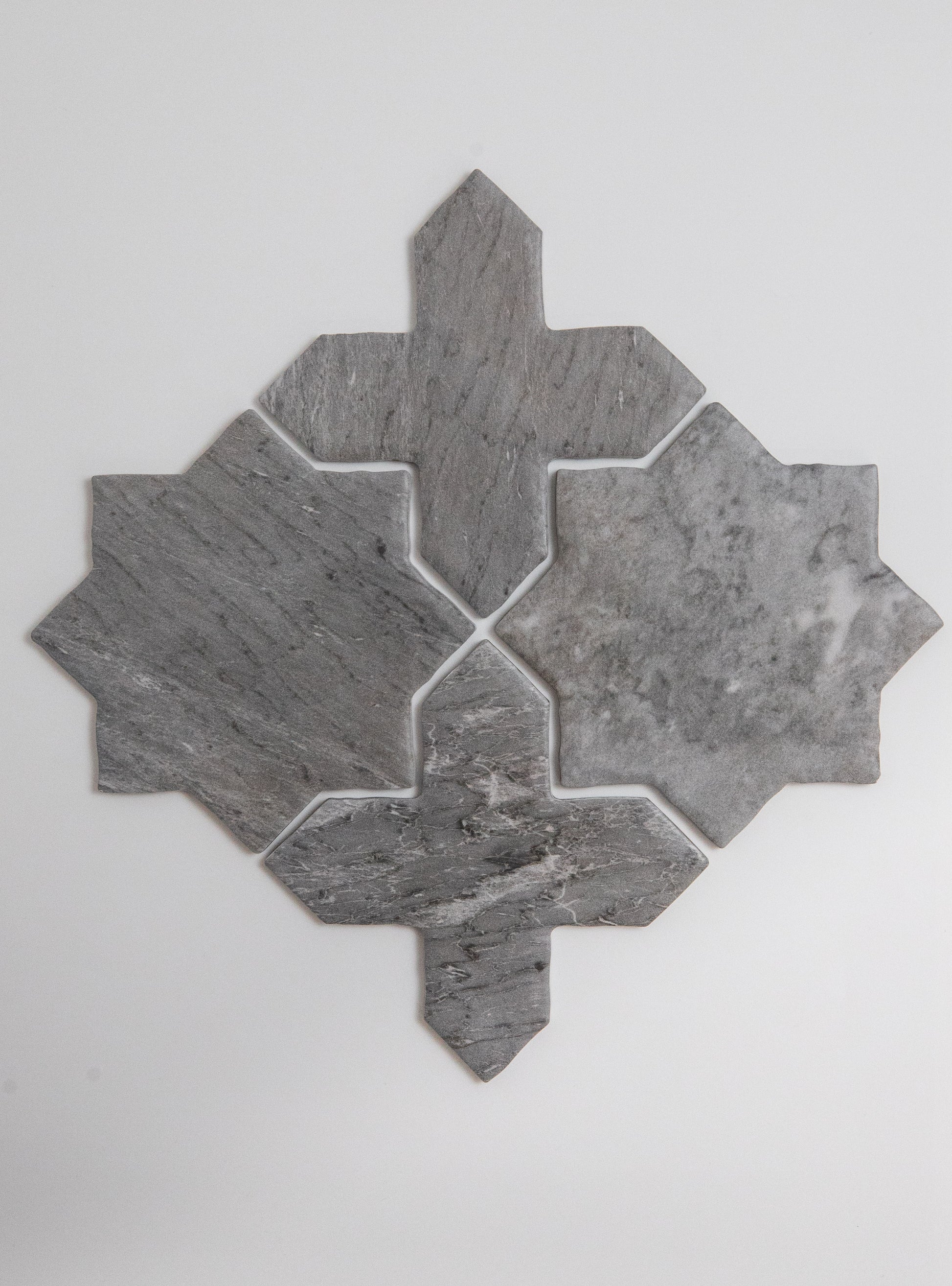 Tosca Bardiglio Cross-Star tile