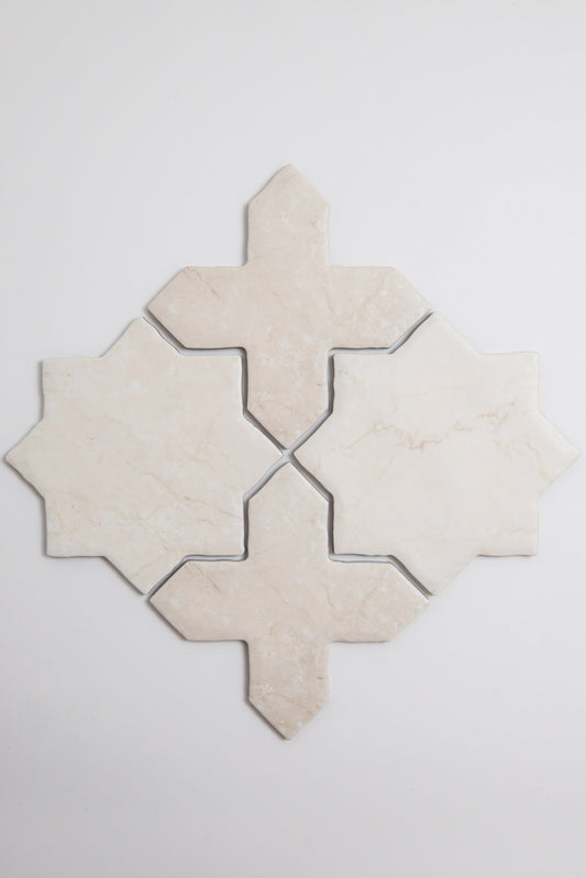 Tosca Botticino Cross-Star tile