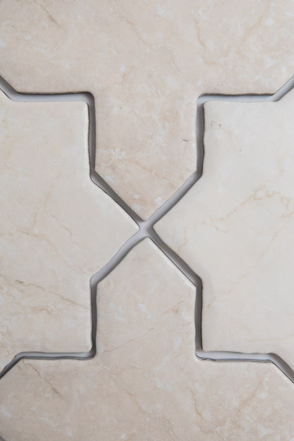 Tosca Botticino Cross-Star tile