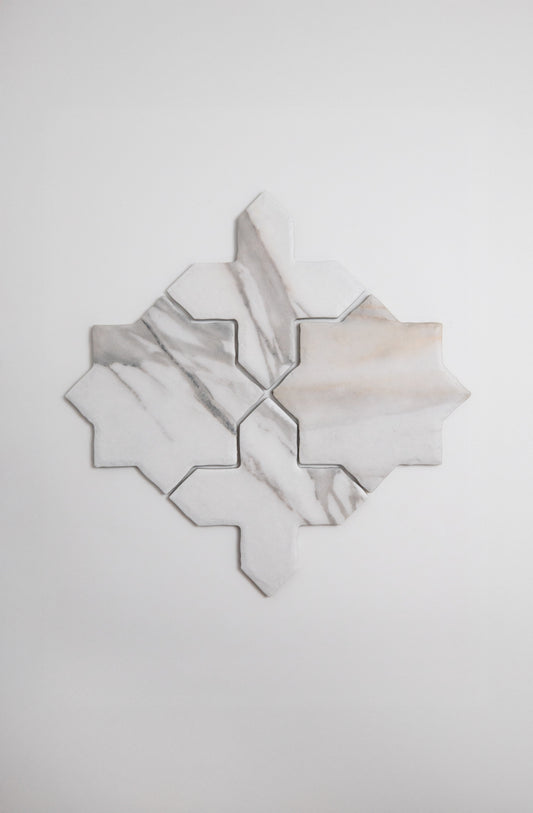 Tosca Calacatta Gold Cross-Star tile