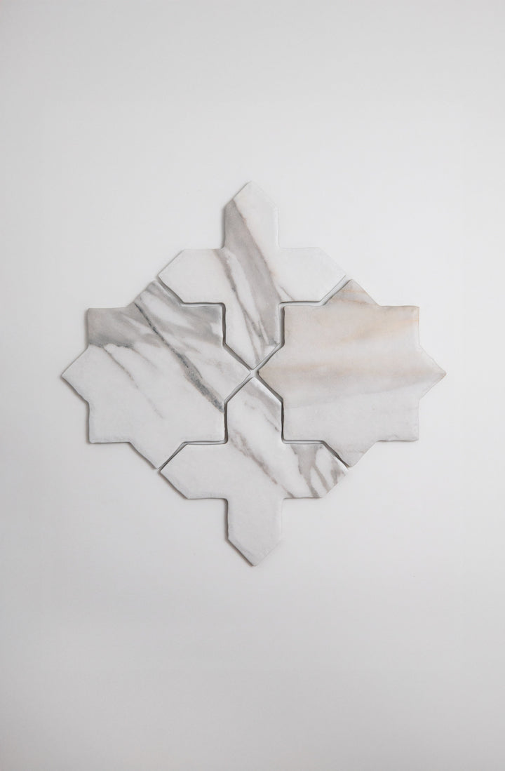 Tosca Calacatta Gold Cross-Star tile
