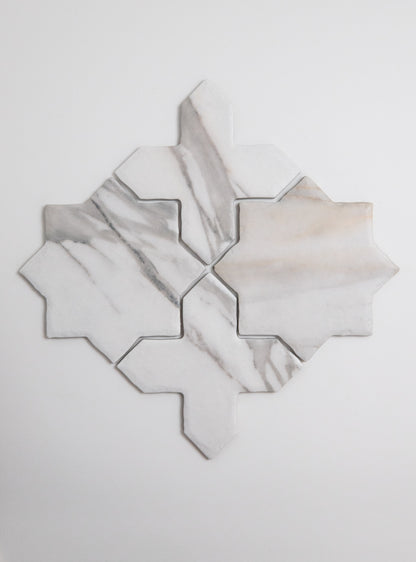 Tosca Calacatta Gold Cross-Star tile