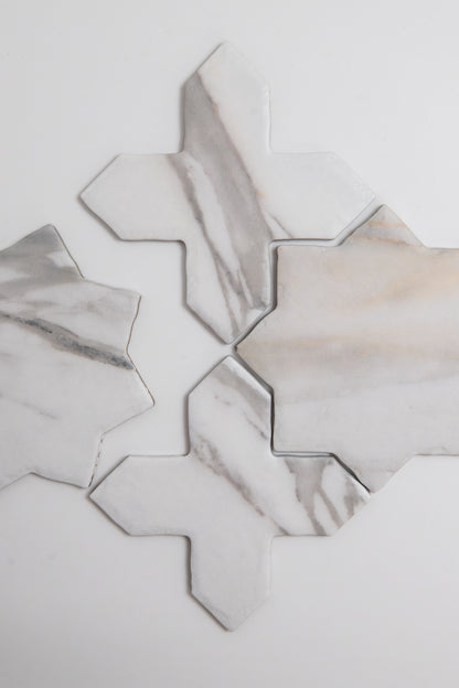 Tosca Calacatta Gold Cross-Star tile
