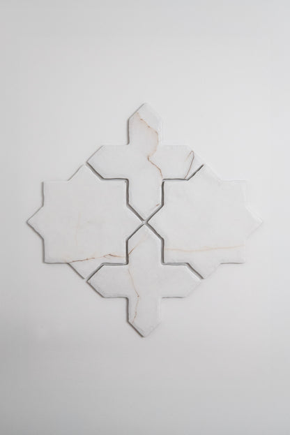 Tosca Calacatta Soft Cross-Star tile