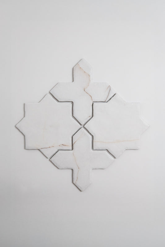 Tosca Calacatta Soft Cross-Star tile
