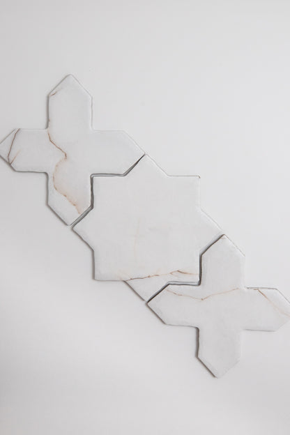 Tosca Calacatta Soft Cross-Star tile