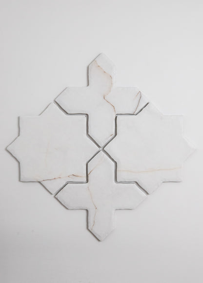 Tosca Calacatta Soft Cross-Star tile