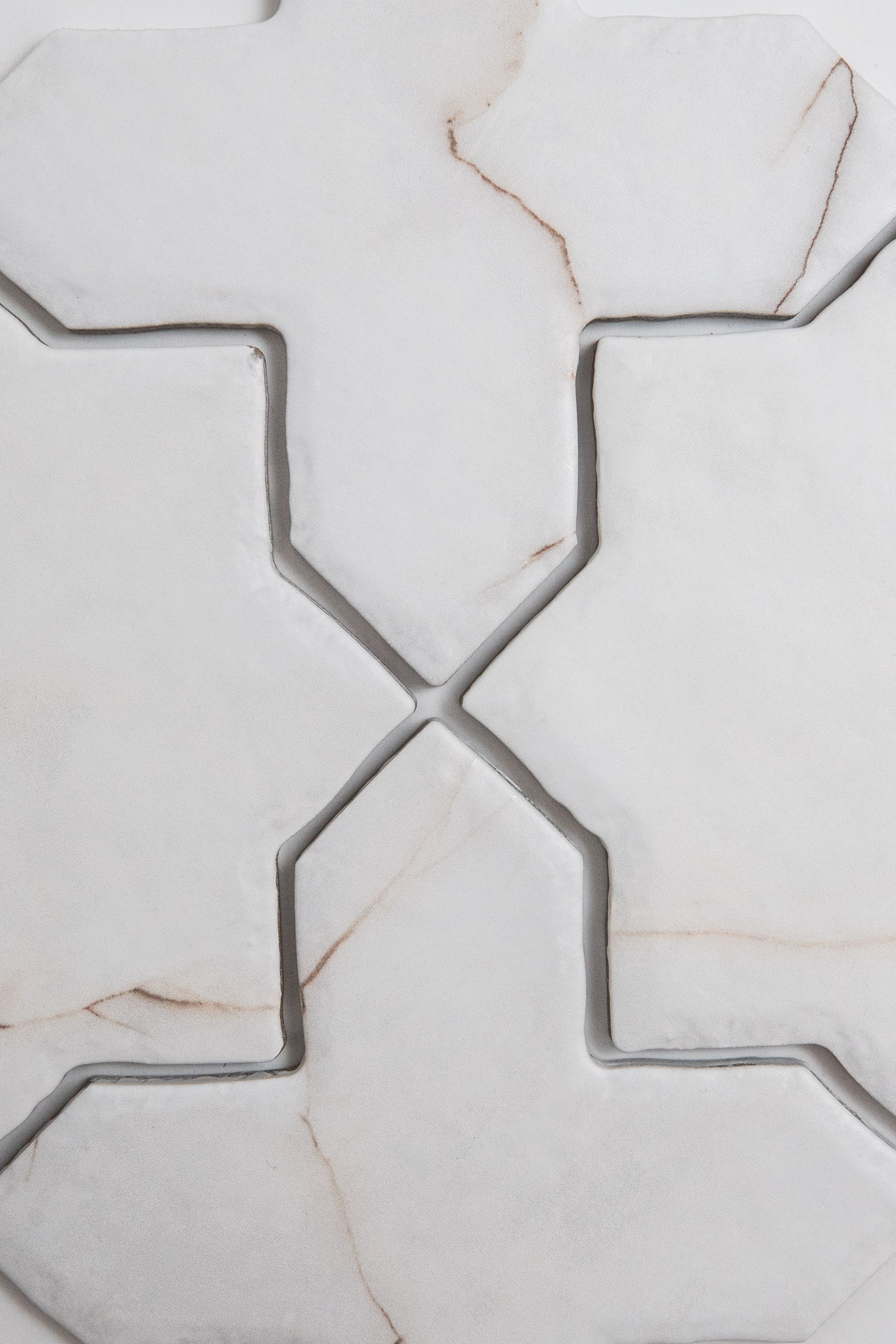 Tosca Calacatta Soft Cross-Star tile