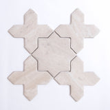 Tosca Travertine Cross-Star tile