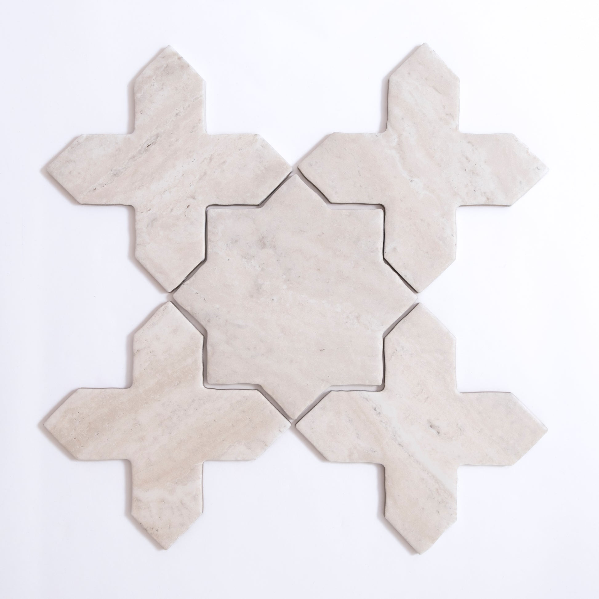 Tosca Travertine Cross-Star tile