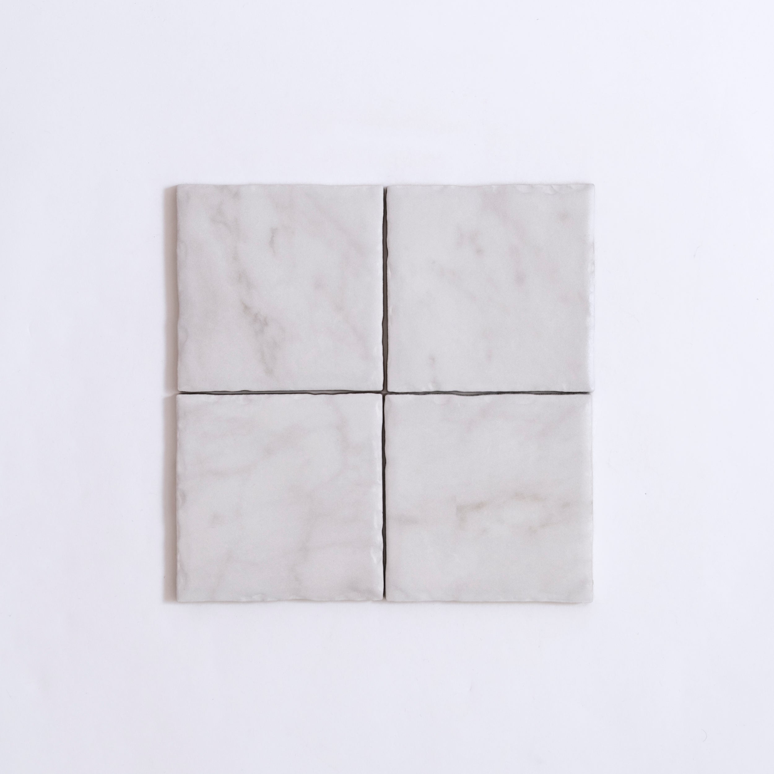 Tosca White Carrara 4x4 tile