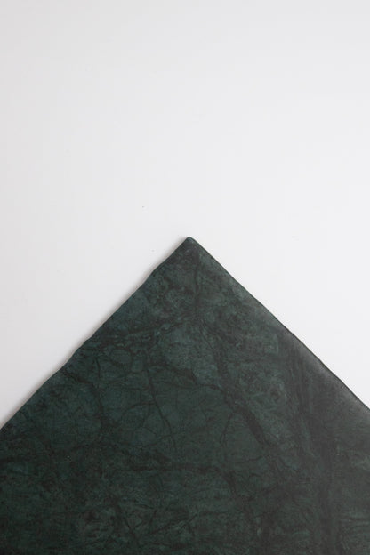 The Verde Tia marble tile by New York Cement Tile is shown diagonally on a plain white background.